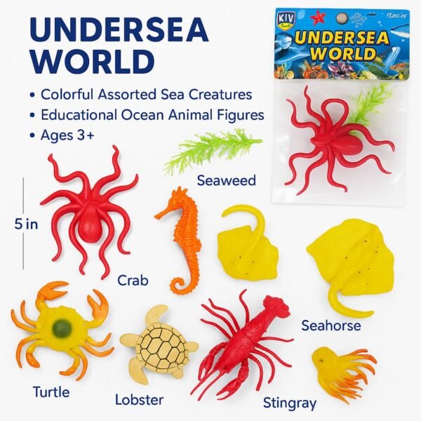 SufyQuens Under World Set Animals Figures