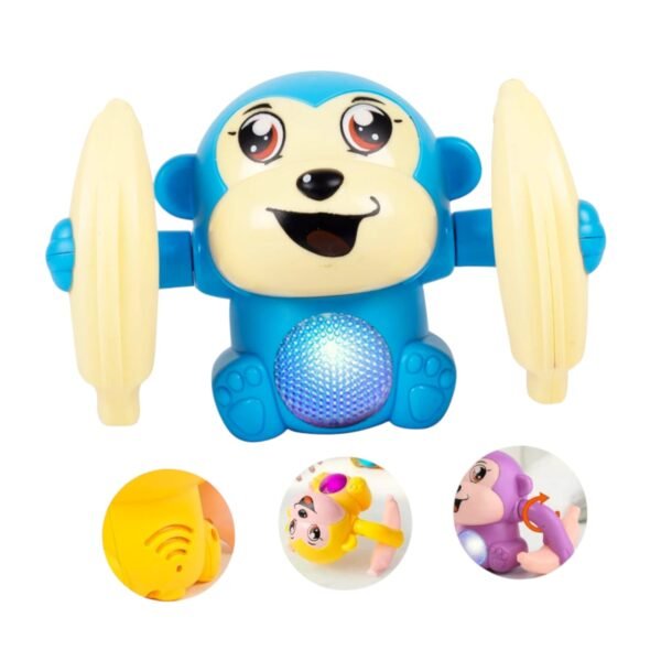 SufyQuens Dancing & Spinning Electronic Monkey Toy with Lights & Music – Battery Operated Toy for Kids (3+ Years)