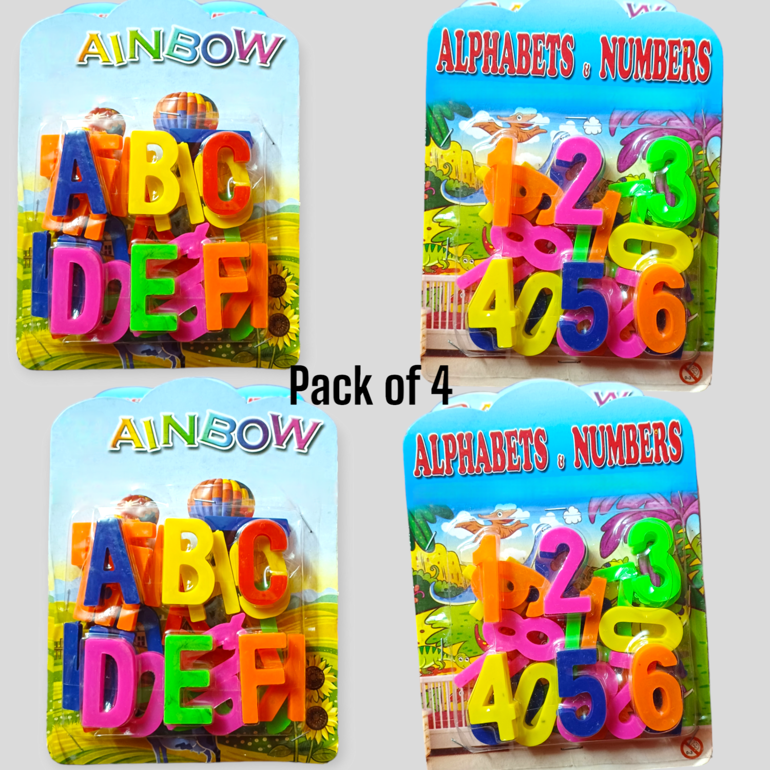 Capital Letter Alphabet & Number 123 Puzzle Toy – Learning & Recognition Game for Kids