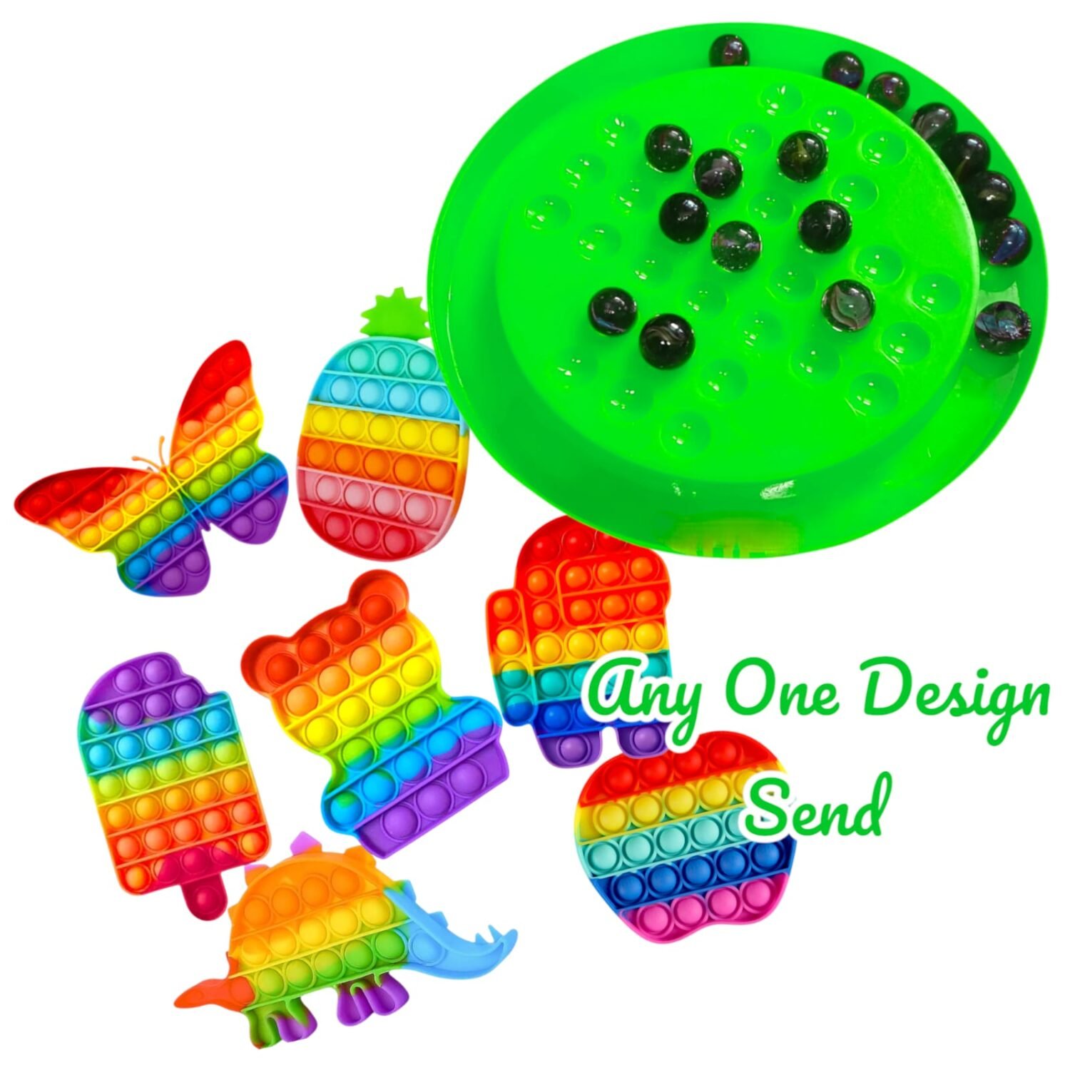 Brainvita & Pop It Fidget Toy – Fun Mind & Stress Relief Combo Pack of 2