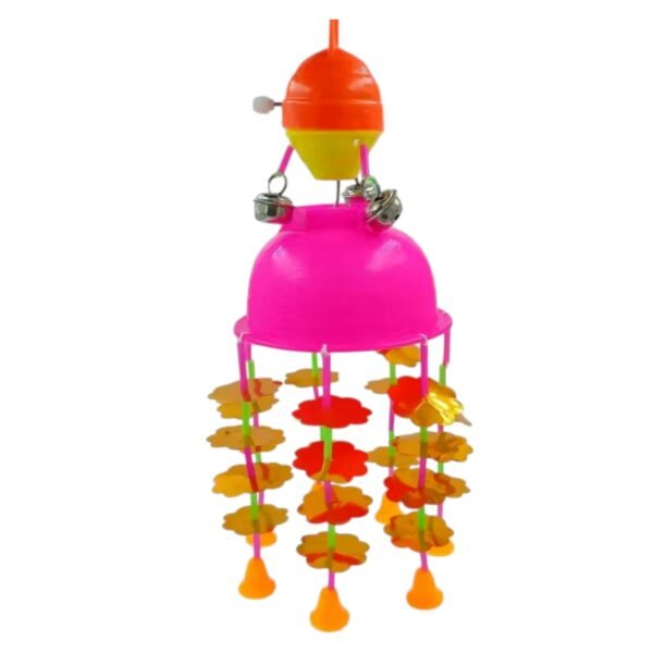 Jhoomer Merry go Round for Infants Attachable to Cradles or Windows, Soothing Music and Various Shapes for Developing Imagination and Thinking Skills (Multi Color)